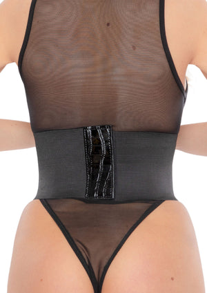 Lingerie Kinky Diva Croco Front Waist Cincher