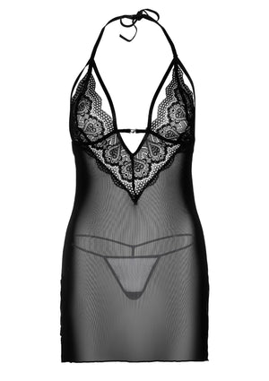 Lingerie Daring Intimates Strappy Lace Babydoll & String