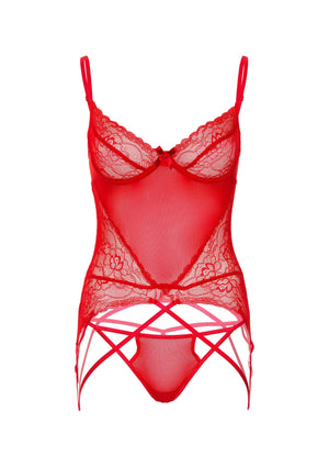 Lingerie Daring Intimates Lace and Mesh Cami Set