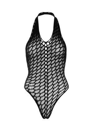 Lingerie Daring Intimates Flow Net Halter Teddy