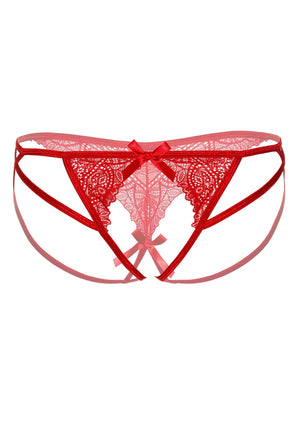 Lingerie Daring Intimates Naomi strappy crotchless tanga