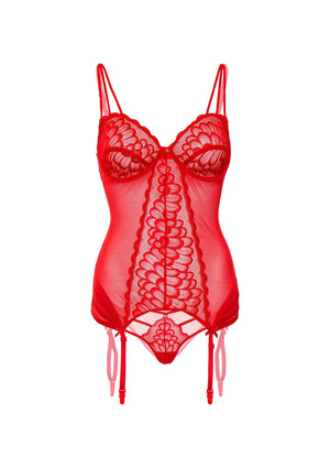 Lingerie Daring Intimates Lace Cami Corset with string