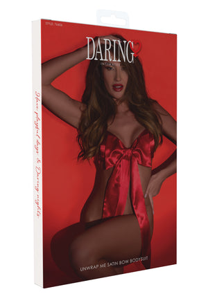 Lingerie Daring Intimates Unwrap Me Satin Bow Bodysuit