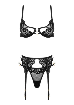 Lingerie Kotek Lacina 3 pcs set