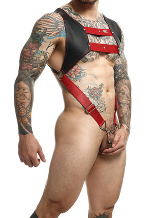 Lingerie MOB Eroticwear DNGEON Top Cockring Harness