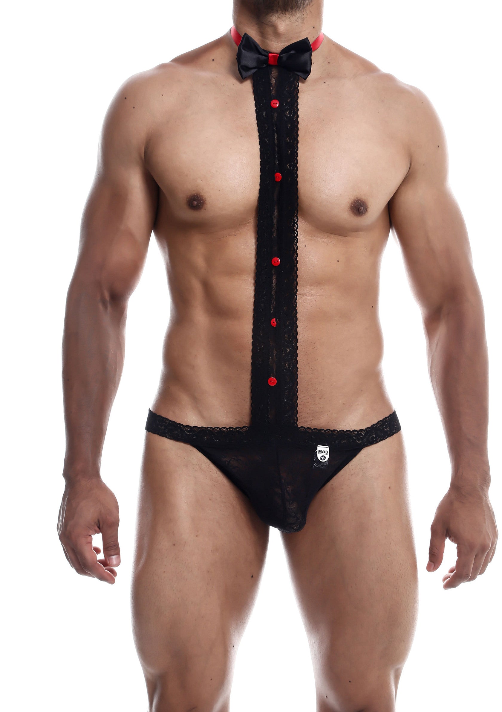 Lingerie MOB Eroticwear MOB Tuxedo Lace Thong