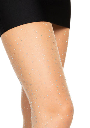 Lingerie Leg Avenue Sheer Rhinestone Elastane Pantyhose