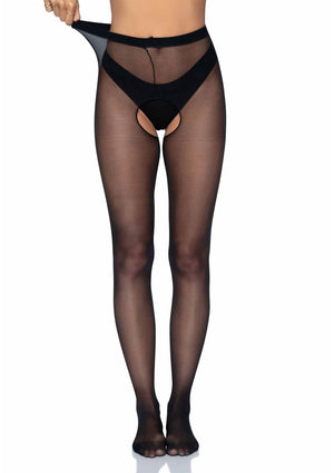 Lingerie Leg Avenue Sheer Crotchless Pantyhose