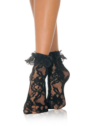 Lingerie Leg Avenue Lace Socks with Ruffle
