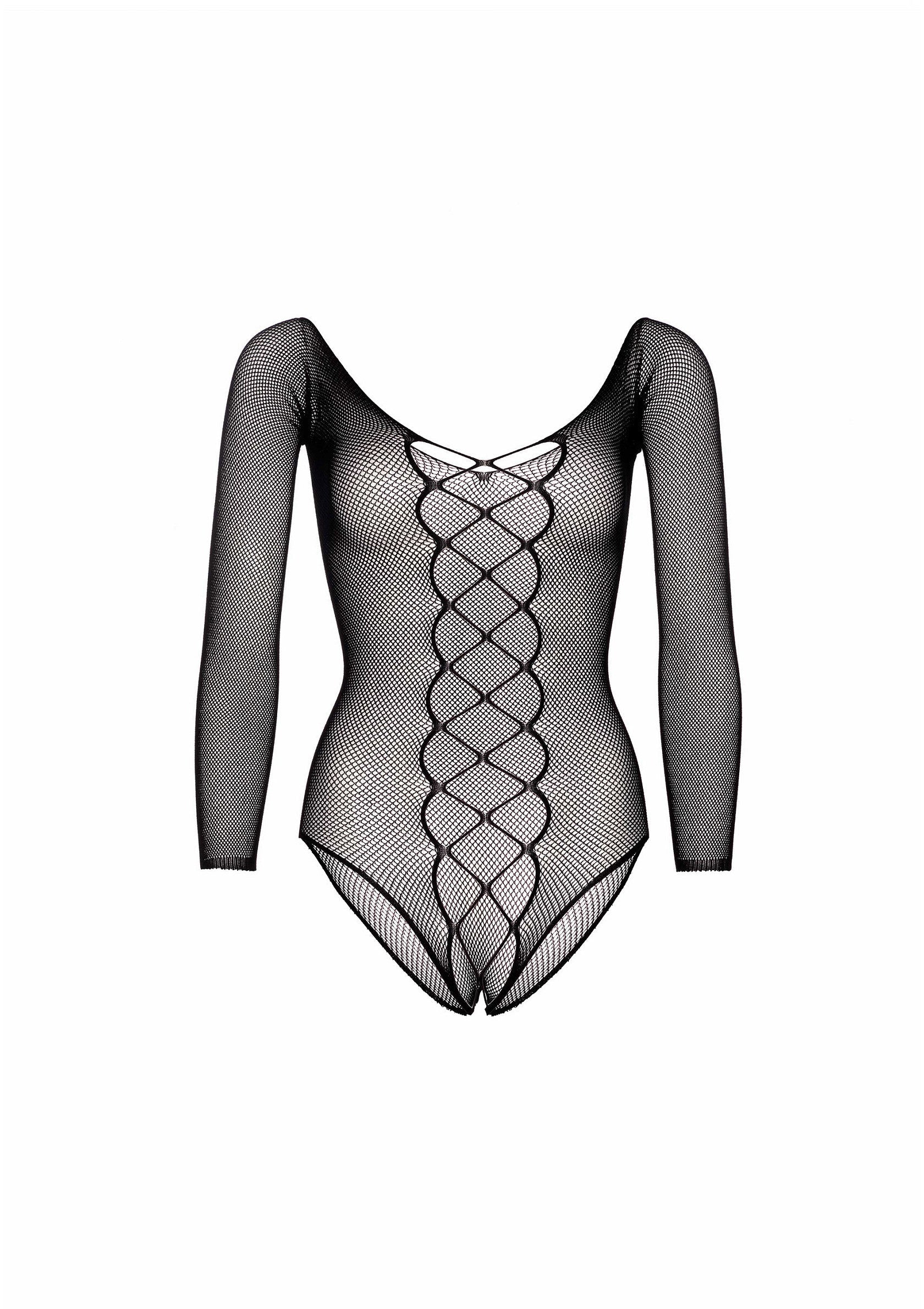 Lingerie Leg Avenue Fishnet Crotchless Teddy