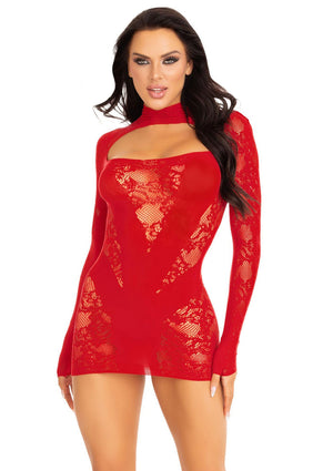 Lingerie Leg Avenue Mini Dress and Gloved Sleeves