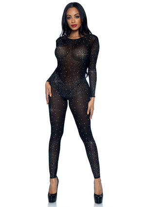 Lingerie Leg Avenue Sheer Rhinestone Catsuit