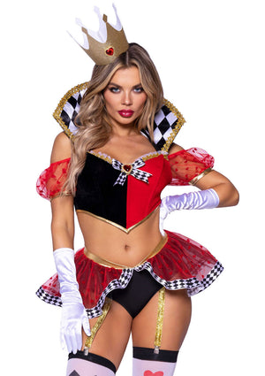 Lingerie Leg Avenue Hot Royal Queen Top and Panty