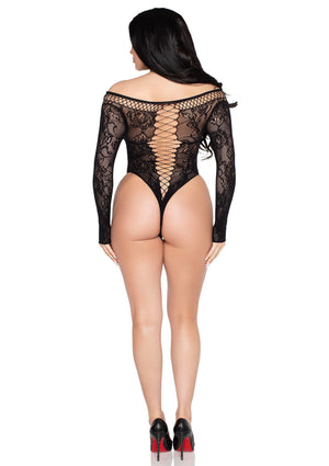 Lingerie Leg Avenue Net and Lace Teddy