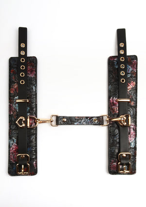 Accessoire BDSM Geisha Floral Jacquard Wrist Cuffs