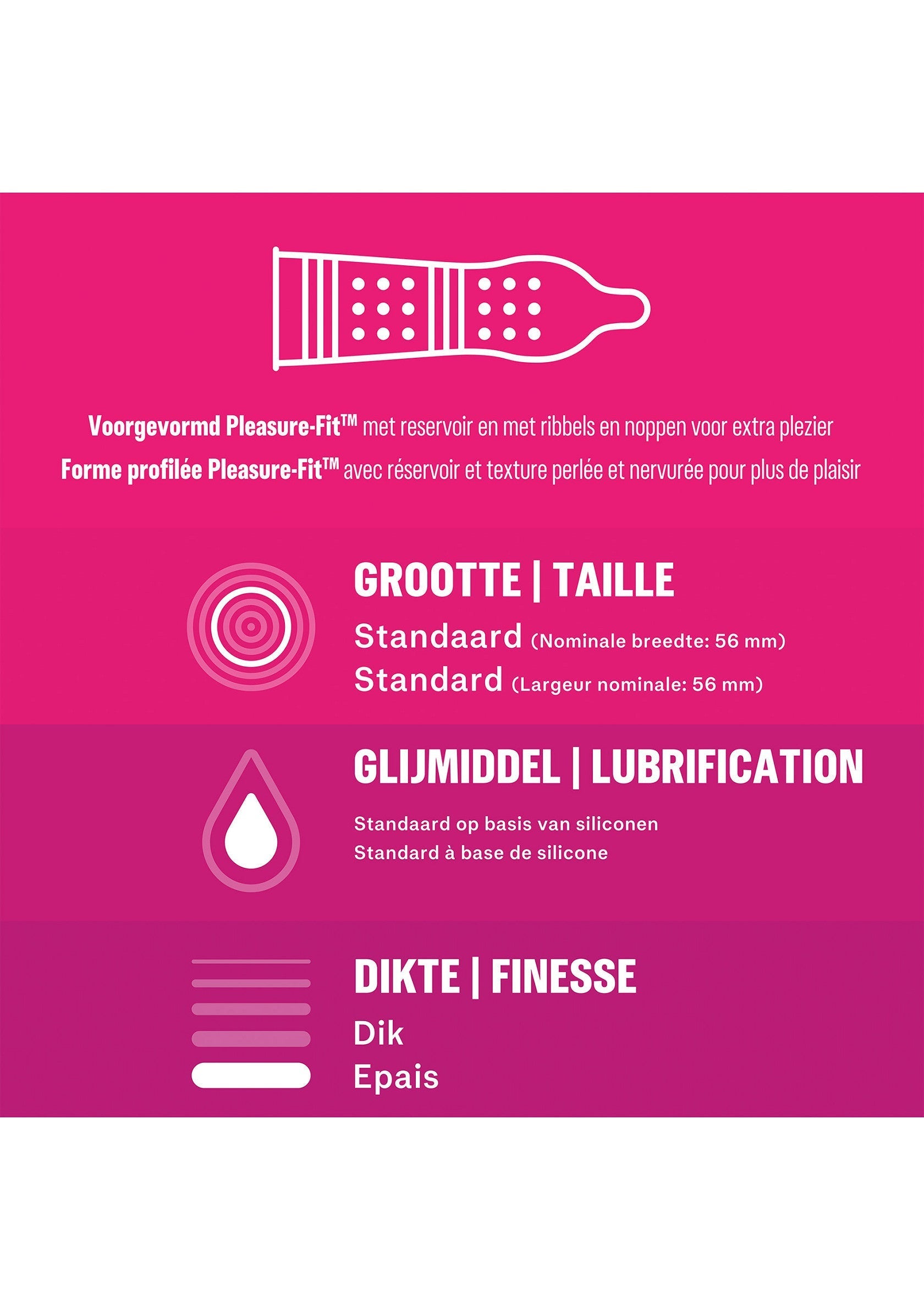 Préservatif Durex Pleasure Me 6 x 10