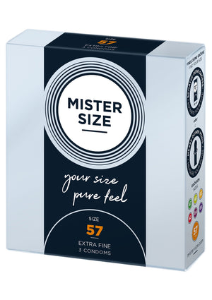 Préservatif MISTER SIZE 57mm Condoms 3pcs