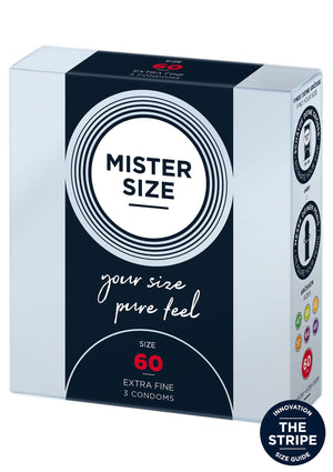 Préservatif MISTER SIZE 60mm Condoms 3pcs