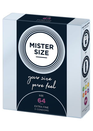 Préservatif MISTER SIZE 64mm Condoms 3pcs