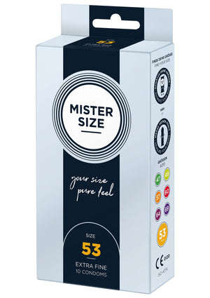Préservatif MISTER SIZE 53mm Condoms 10pcs
