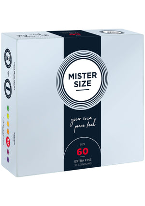 Préservatif MISTER SIZE 60mm Condoms 36pcs