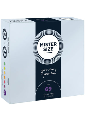 Préservatif MISTER SIZE 69mm Condoms 36pcs