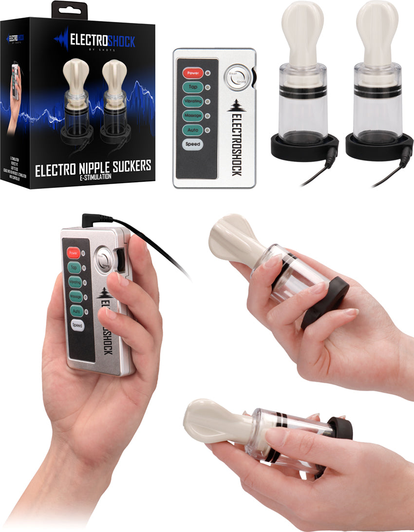 Aspire-tétons avec électrostimulation ElectroShock