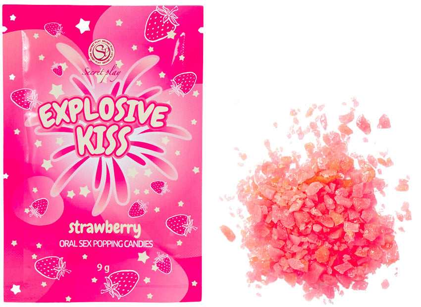 Secret Play Explosive Kiss - Bonbons pour sexe oral - Fraise