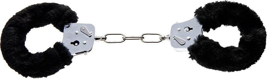 Menottes avec fourrure - Noir