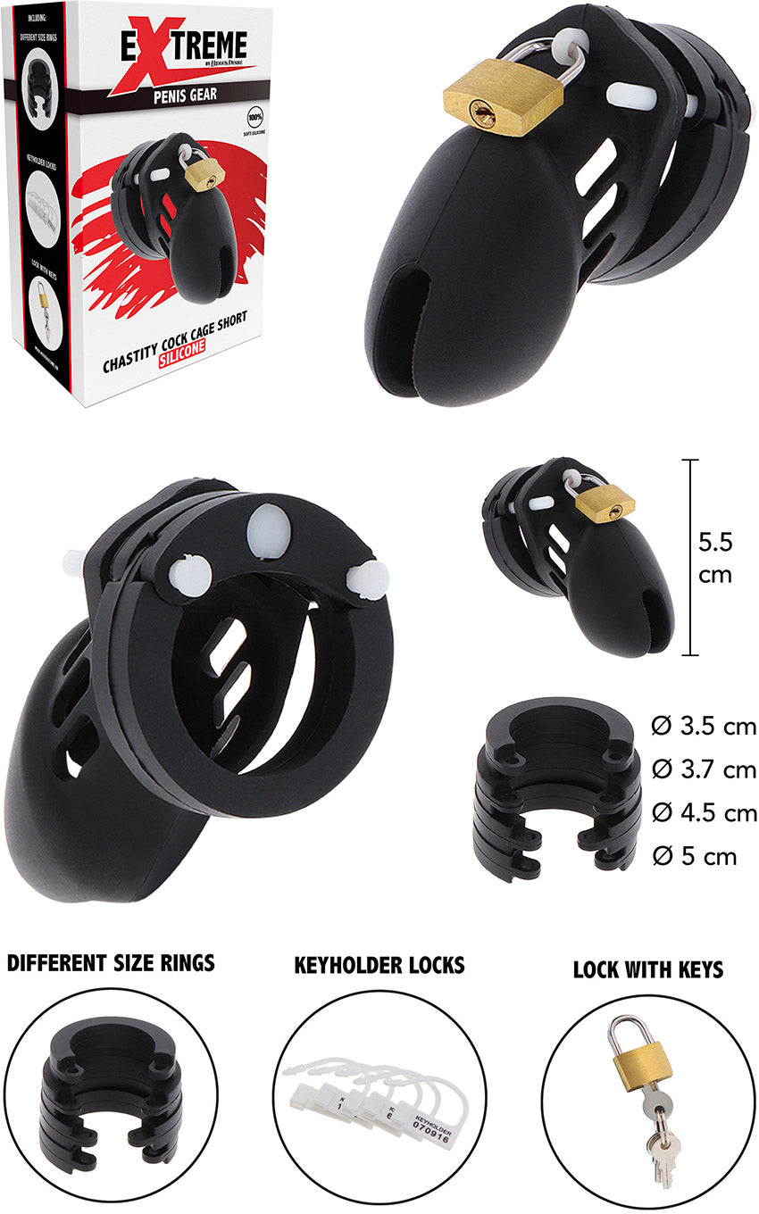 Cage de chasteté en silicone Hidden Desire Small