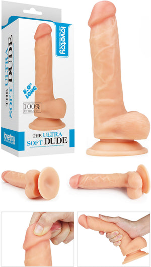 Dildo ultra réaliste et souple LoveToy The Ultra Soft Dude - 15 cm