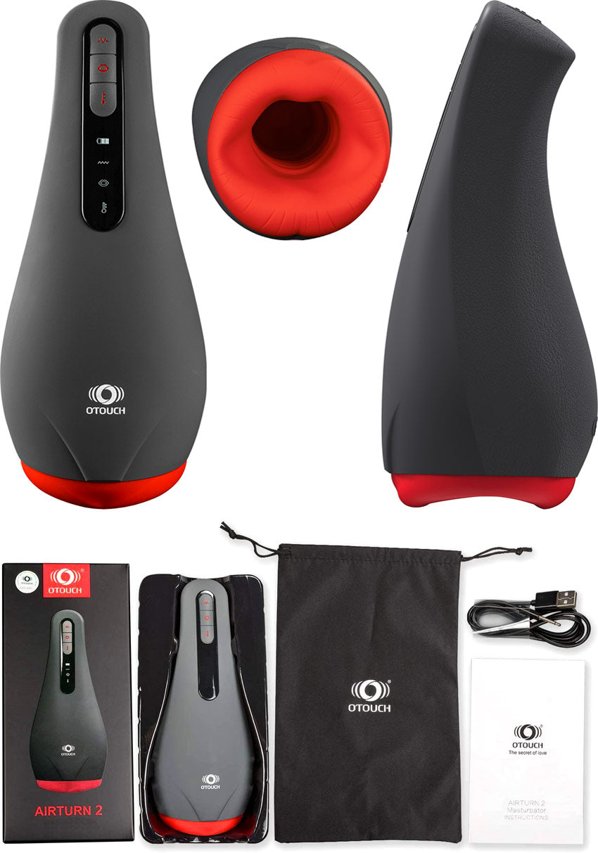 Masturbateur OTouch Airturn 2 (Succions + vibrations + chaleur)