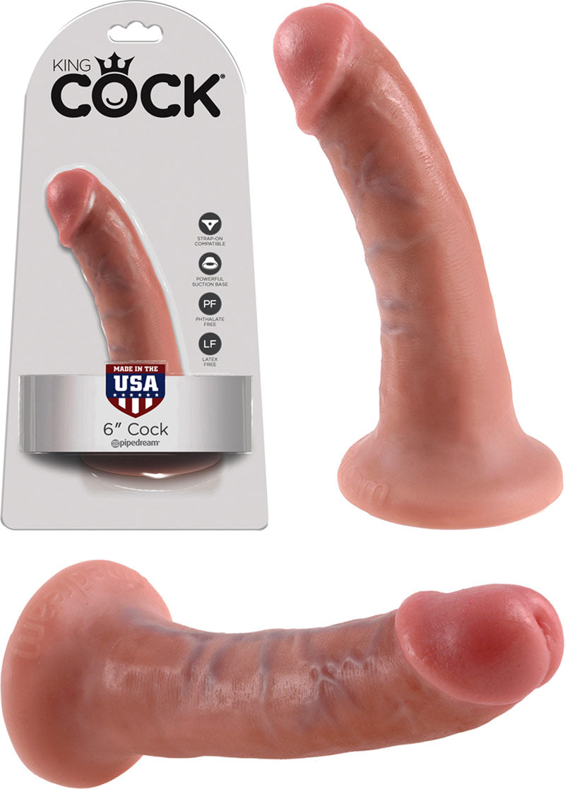 Dildo réaliste King Cock RealDeal - 14 cm - Beige