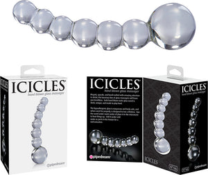 Dildo en verre Icicles No. 66 - Transparent
