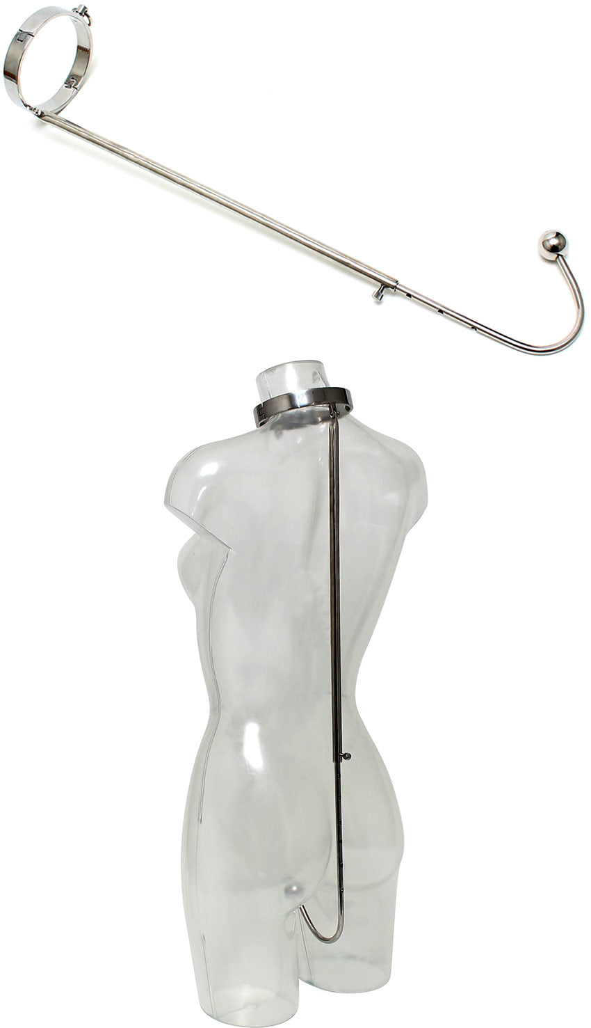 Collier raccordé à un crochet anal avec boule de 25 mm.