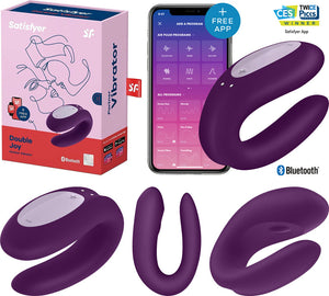 Stimulateur pour couple Satisfyer Double Joy - Violet