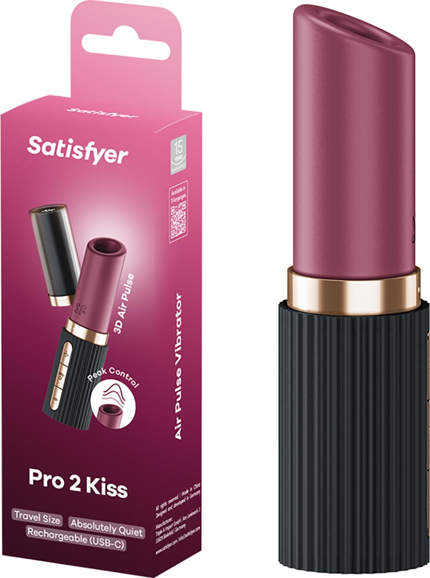 Satisfyer Pro 2 Kiss - Stimulateur clitoridien - Bordeaux