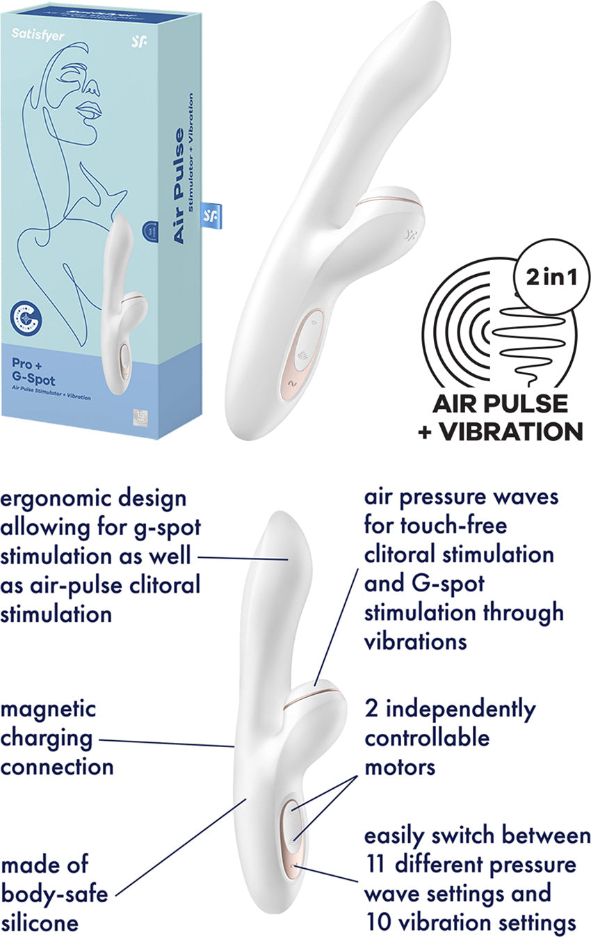Satisfyer Pro G-Spot Rabbit - Vibromasseur rabbit Air Pulse