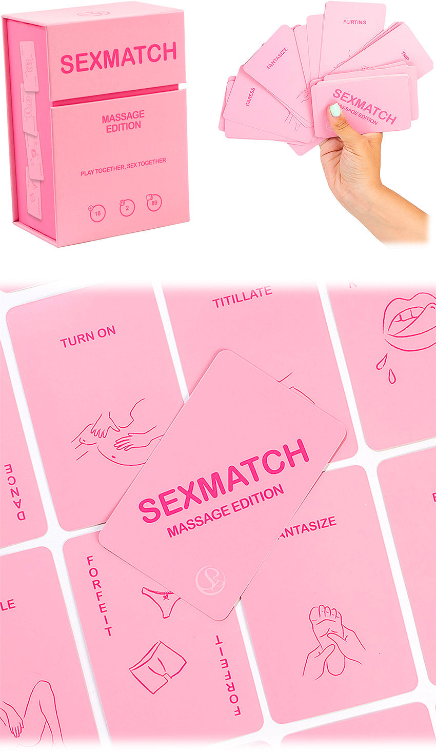Jeu de cartes érotique Sexmatch - Massage Edition (Multilingue)