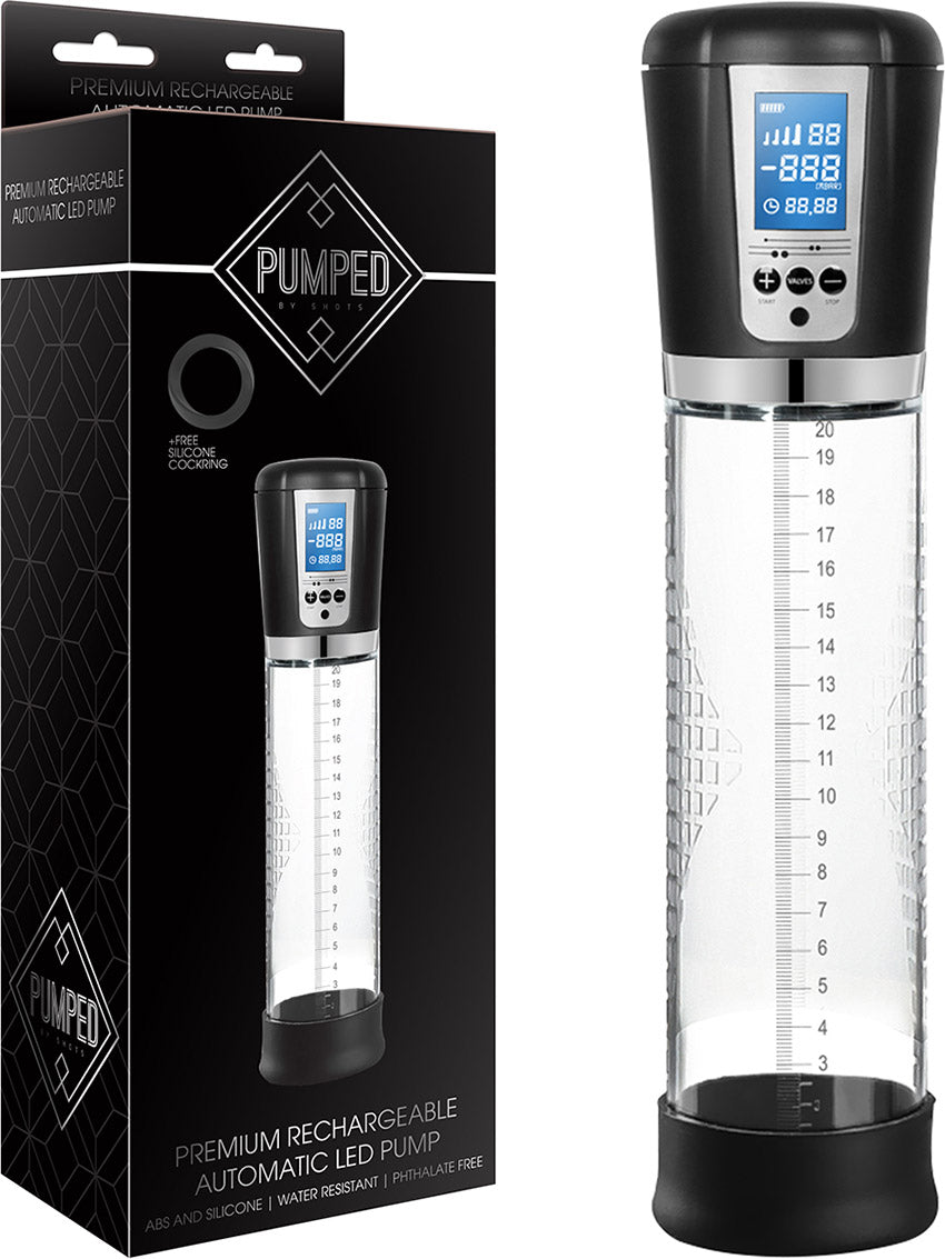 Pompe à pénis automatique avec écran LCD Pumped