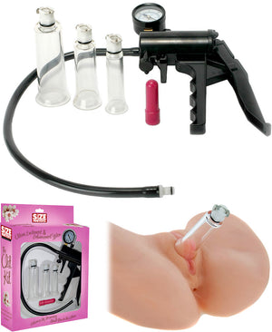 Pompe à clitoris Size Matters (avec 3 cylindres de succion)