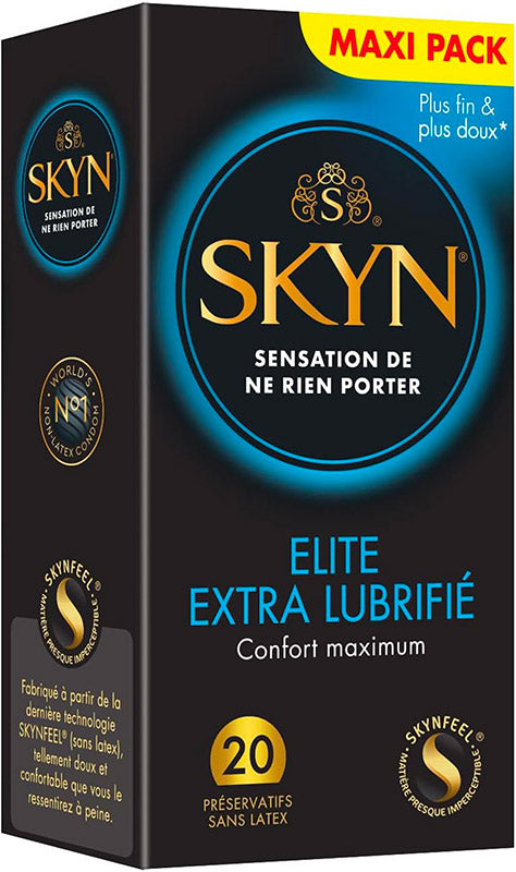 Manix SKYN Elite - Extra-lubrifiés - sans latex (20 Préservatifs)