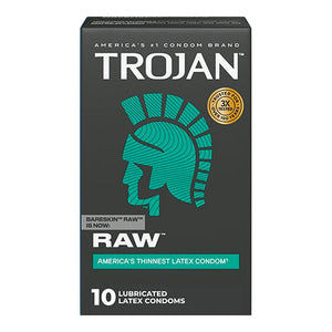 Préservatif ultra-fin Trojan Bareskin Raw (10 Préservatifs)
