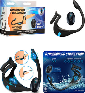 Anneau pénien & stimulateur anal Trinity Men