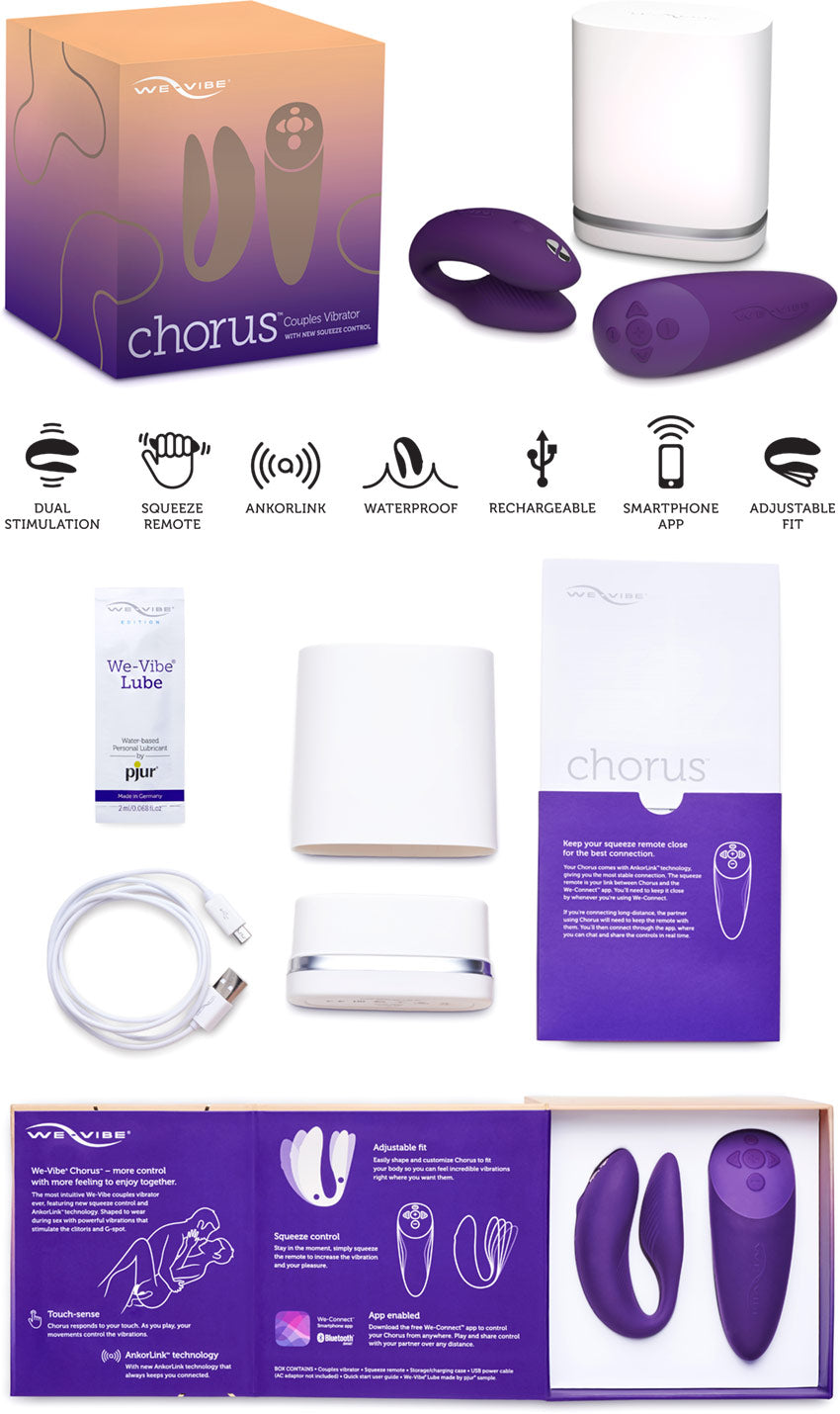 We-Vibe Chorus - Vibromasseur pour couple - Violet