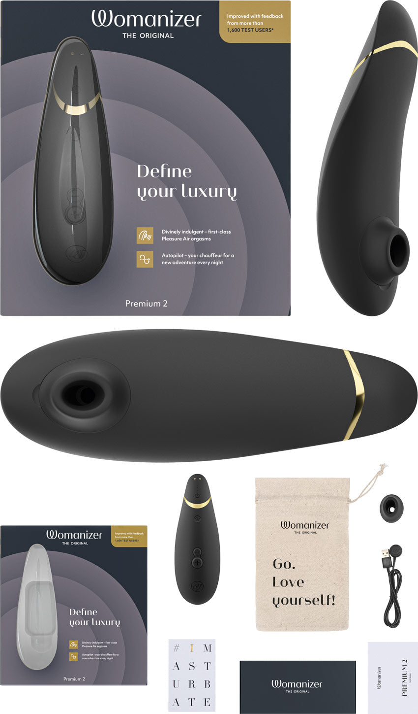 Womanizer Premium 2 - Stimulateur clitoridien - Noir