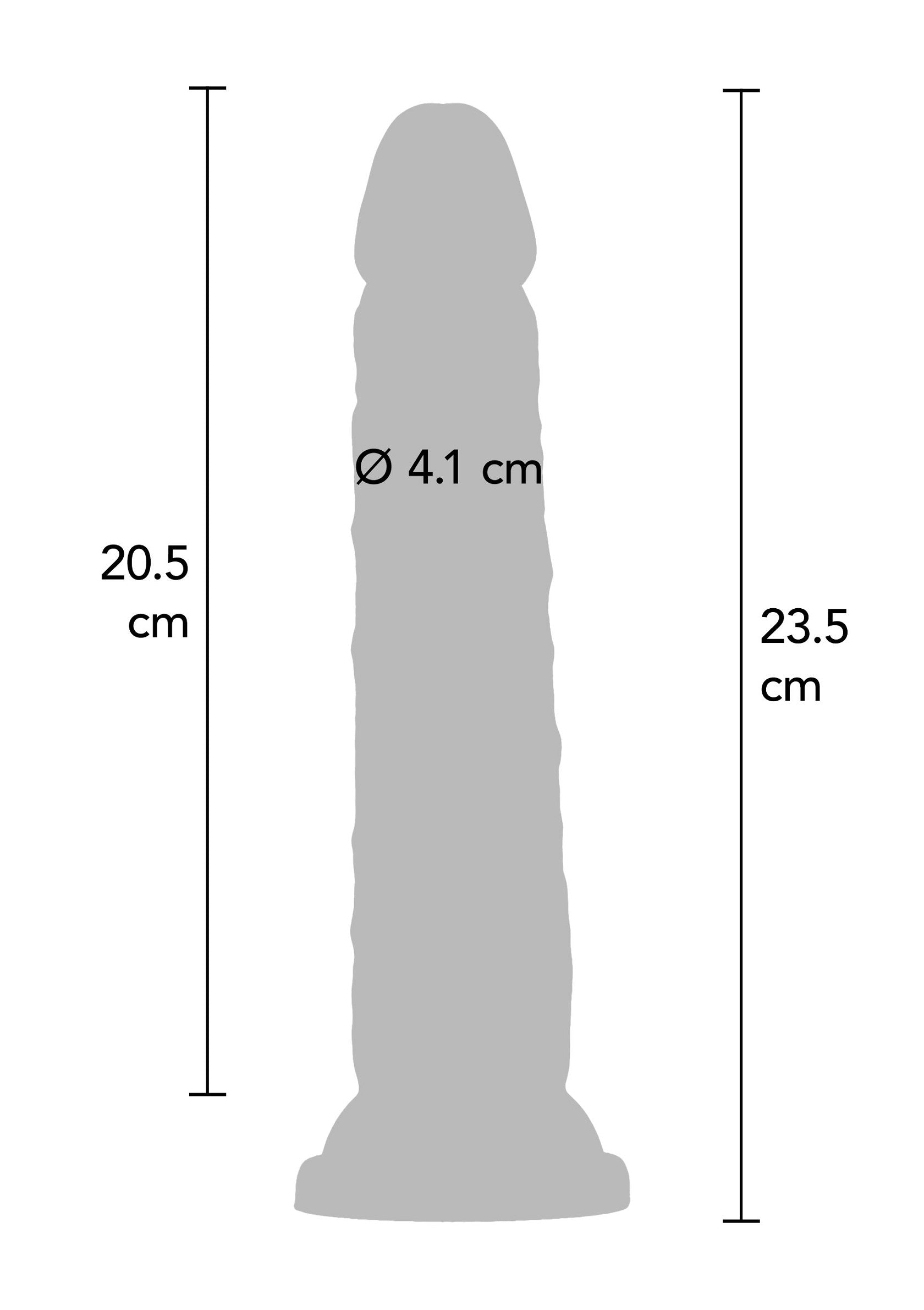 Dildo ToyJoy Deluxe Dual Density Dong TPE 25.5 cm