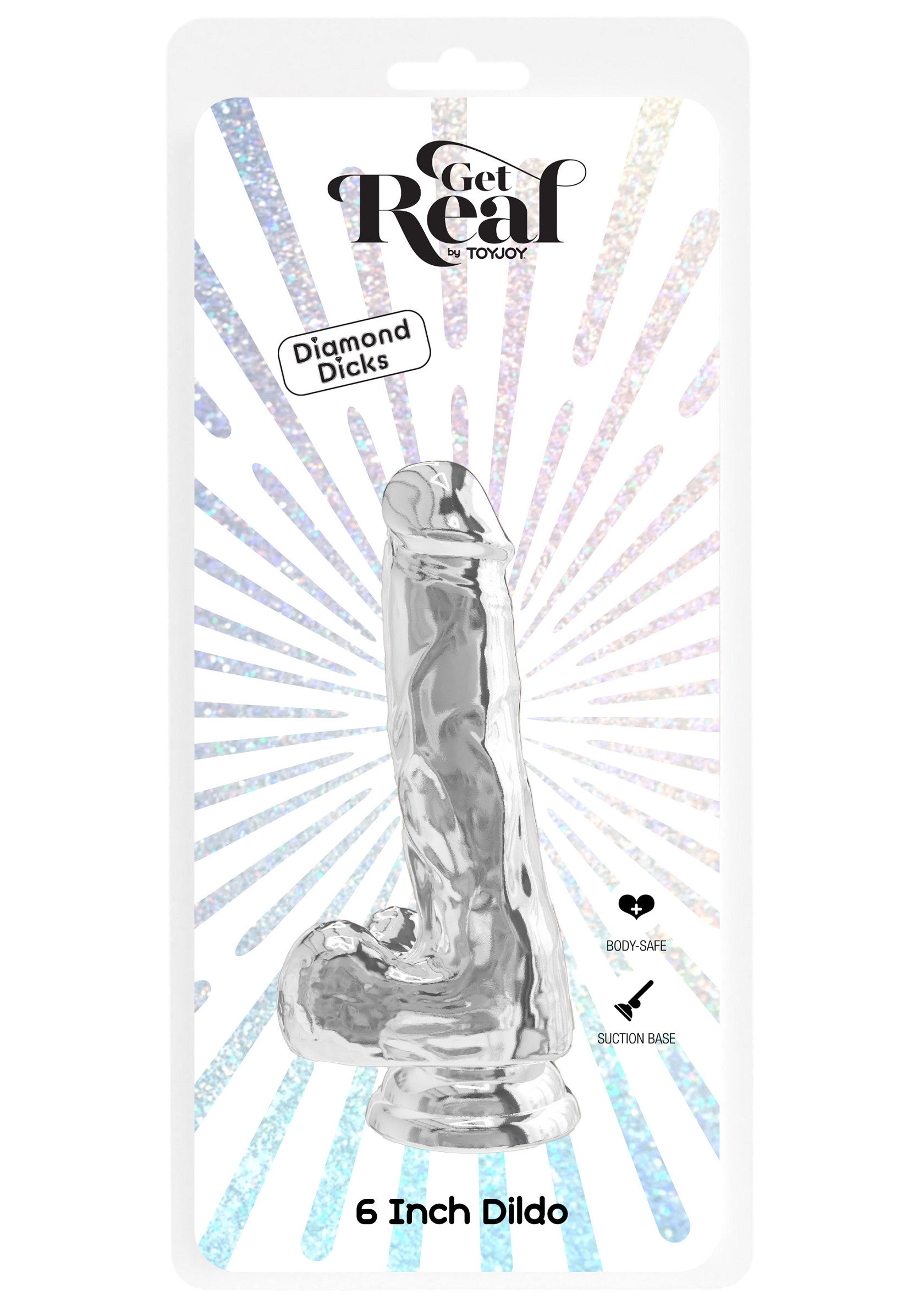 Dildo ToyJoy Clear Dildo TPE 16 cm