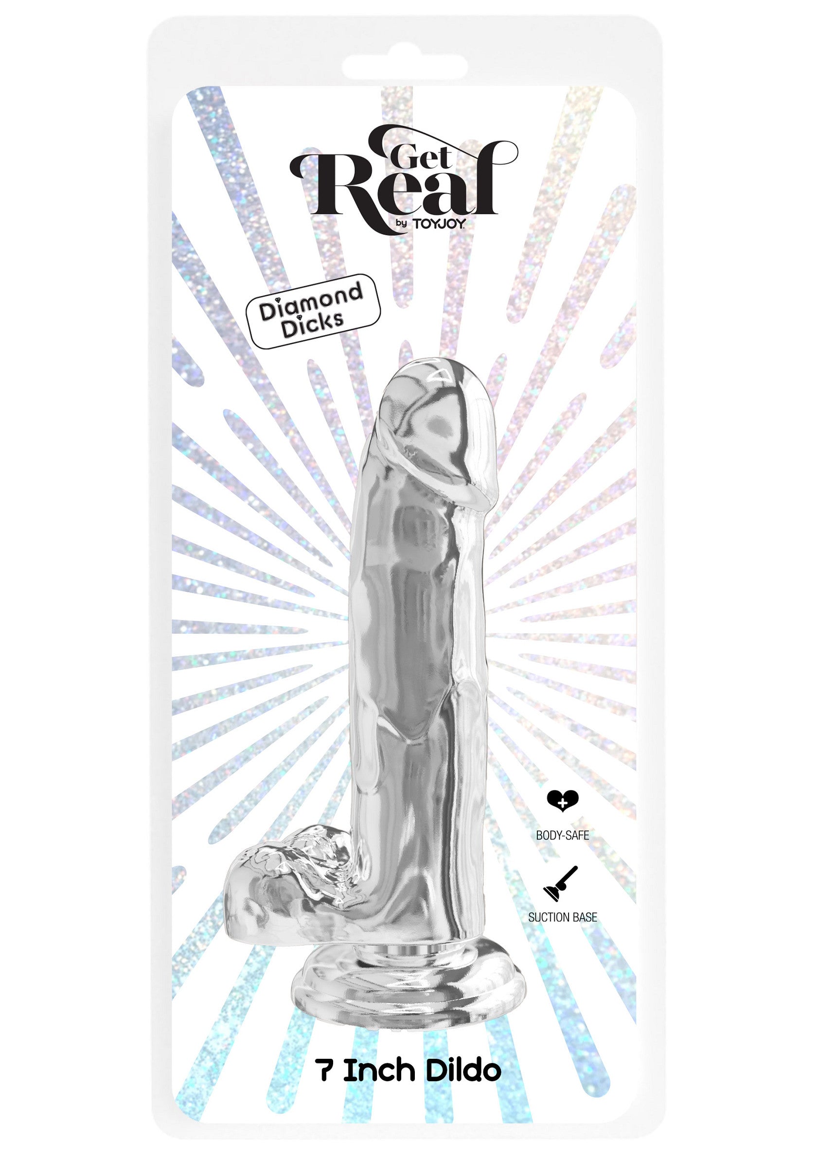 Dildo ToyJoy Clear Dildo TPE 18 cm