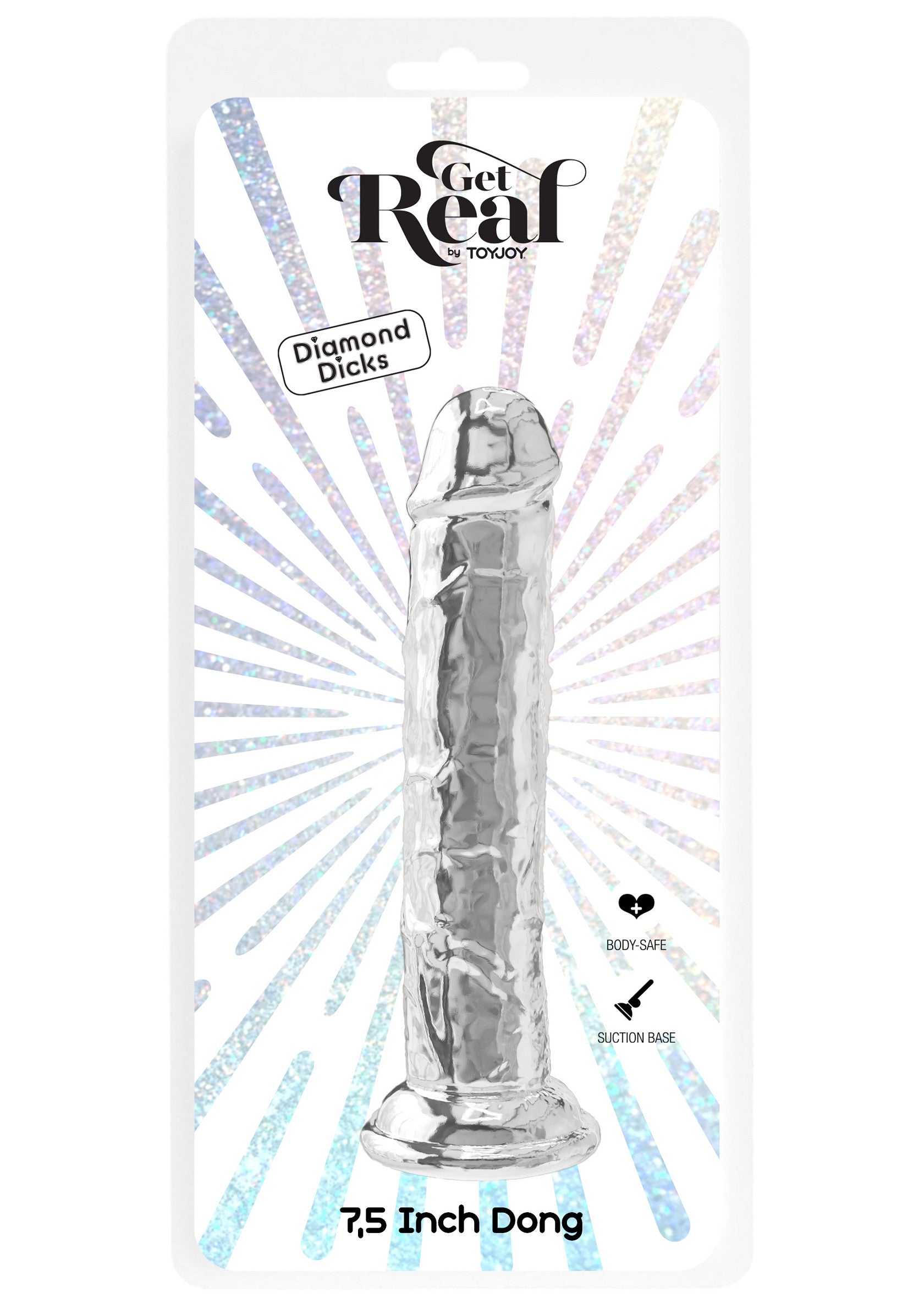 Dildo ToyJoy Clear Dong TPE 19 cm